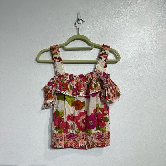 Anthropologie Love the Label Imogene Ruffle Top Sz S - Picture 9 of 12